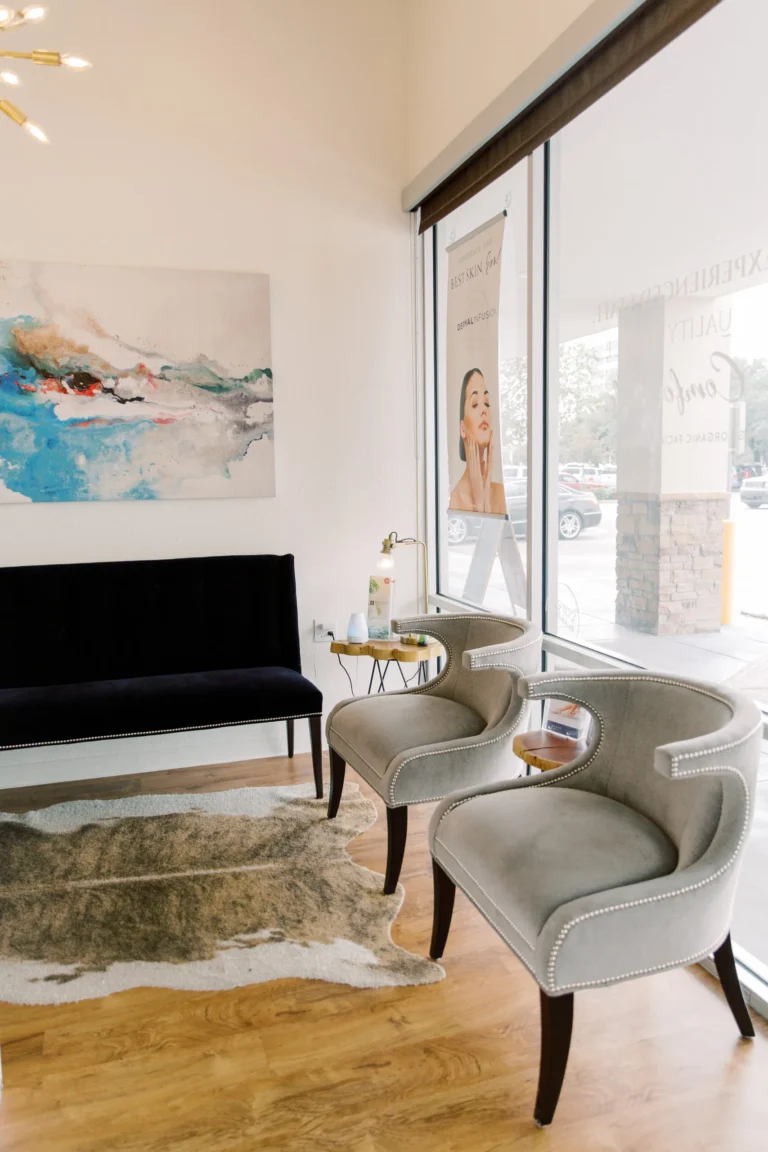 interior of tanglewood location bare necessities spa + medspa in houston